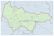 Карта местонахождения Луговское