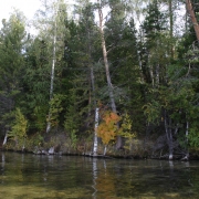 Вид на городище с озера